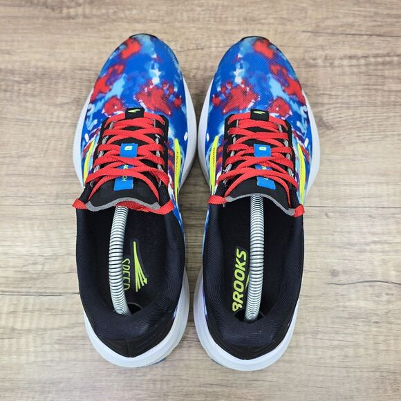 Brooks Launch 9 Women's Size 9.5 Blue Red Black Running Shoes (1203731B446) - Picture 5 of 9